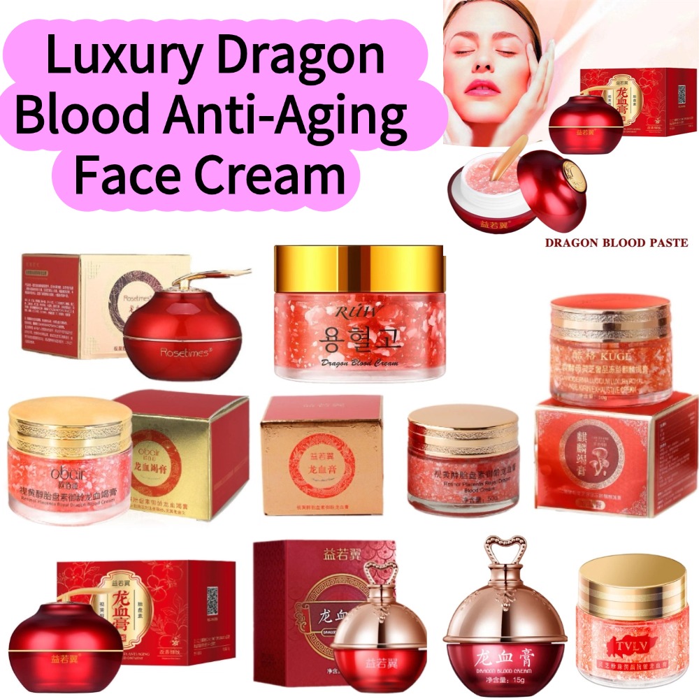 Luxury Skin Care - Luxuriöse Drachenblut Anti-Aging Gesichtscreme mit Retinol-Extrakt